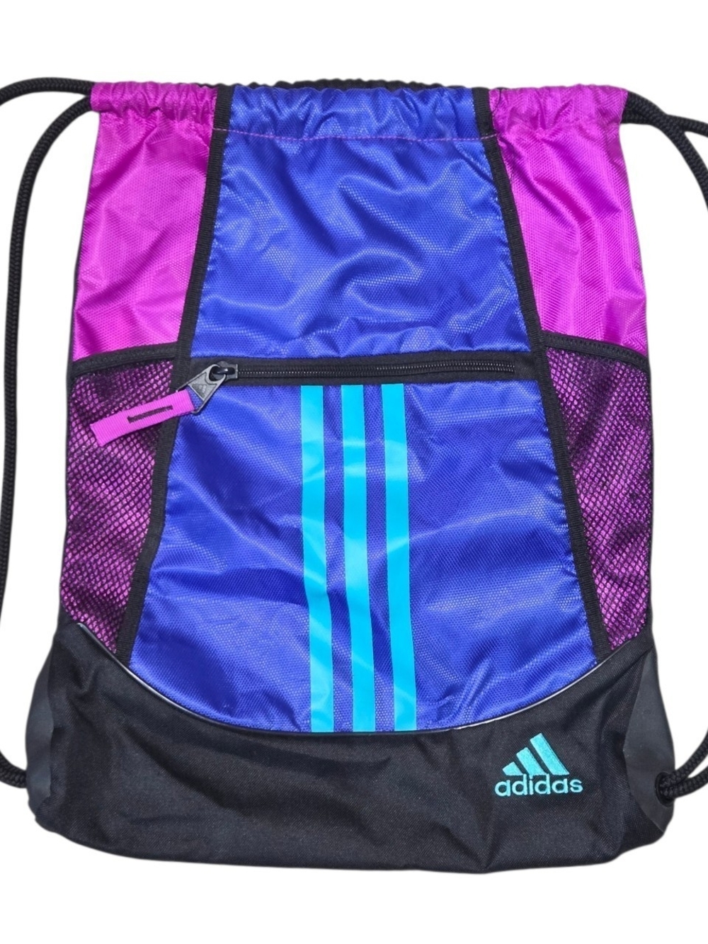 Adidas Drawstring Gym Sack - Purple & Blue